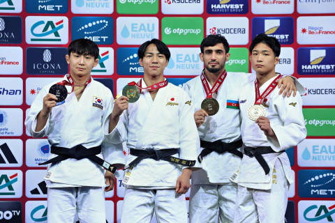 Azərbaycan cüdoçuları Parisdə keçirilən “Böyük Dəbilqə”də iki medal qazanıblar