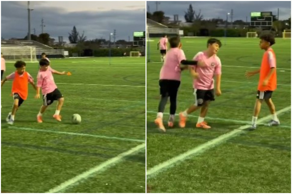 Messinin 10 yaşlı oğlu məşqdə xariqələr yaradır – VİDEO