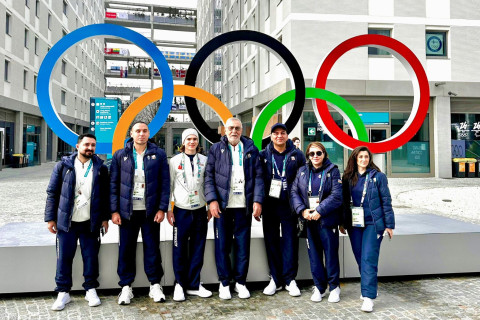 MOK rəsmiləri Milanda Azərbaycan nümayəndə heyəti ilə görüş keçirib - FOTO