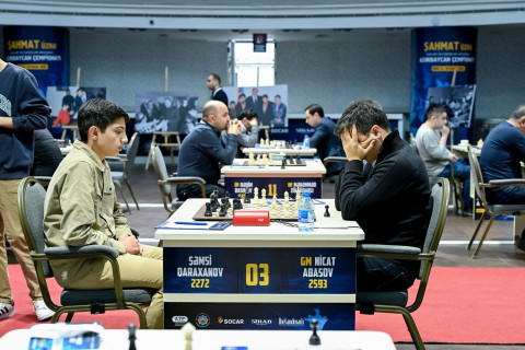 Состоялись вторые партии 1/16 финала чемпионата Азербайджана по шахматам