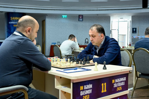 Состоялись вторые партии 1/16 финала чемпионата Азербайджана по шахматам