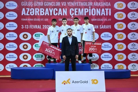 U-17 Azərbaycan çempionatında yunan-Roma güləşçilərinin yarışına yekun vurulub