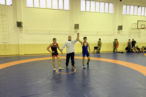 В азербайджанской армии проводится первенство по дзюдо, греко-римской и вольной борьбе - ФОТО