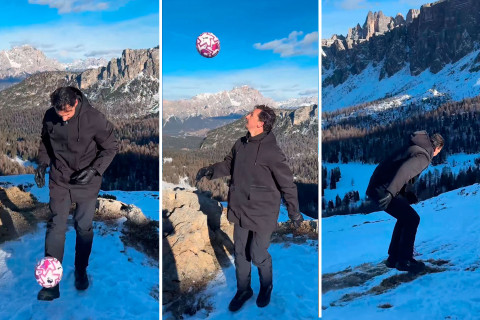 İbrahimoviç topun ardınca qayadan yıxılacaqdı - VİDEO