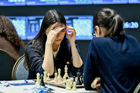 Şahmat üzrə Azərbaycan çempionatında 1/8 final mərhələsinin ilk partiyaları keçirilib - FOTO