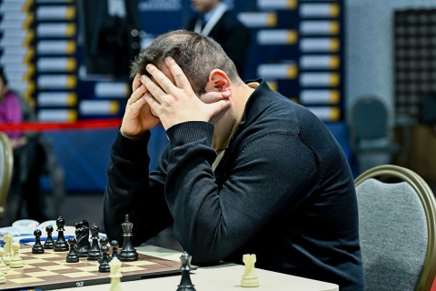 Şahmat üzrə Azərbaycan çempionatında 1/8 final mərhələsinin ilk partiyaları keçirilib - FOTO