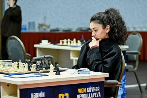 Şahmat üzrə Azərbaycan çempionatında 1/8 final mərhələsinin ilk partiyaları keçirilib - FOTO