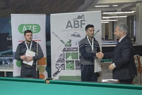 Nəsimi rayonunda həvəskarlar arasında bilyard turniri keçirilib - FOTO