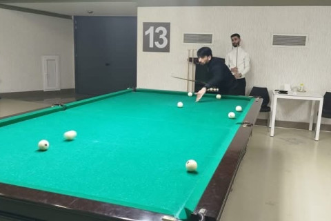 Nəsimi rayonunda həvəskarlar arasında bilyard turniri keçirilib - FOTO