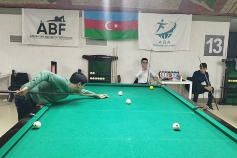 Nəsimi rayonunda həvəskarlar arasında bilyard turniri keçirilib - FOTO