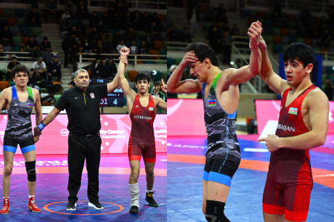Определились чемпионы Азербайджана по борьбе U17 в трех весовых категориях