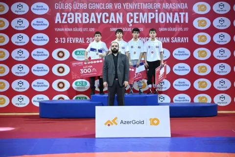В Гяндже определились победители чемпионата Азербайджана по борьбе - ФОТО