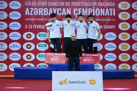 В Гяндже определились победители чемпионата Азербайджана по борьбе - ФОТО