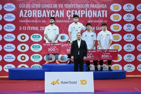 В Гяндже определились победители чемпионата Азербайджана по борьбе - ФОТО