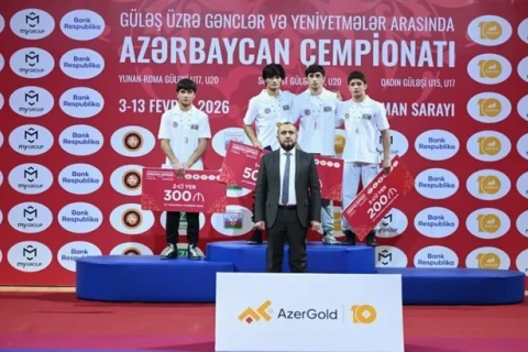 В Гяндже определились победители чемпионата Азербайджана по борьбе - ФОТО