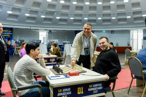 Шахрияр Мамедъяров выиграл первую партию 1/4 финала чемпионата Азербайджана - ФОТО