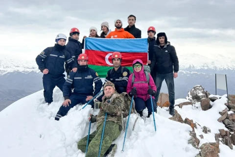 60 альпинистов поднялись на Хачадаг в память о жертвах Ходжалы