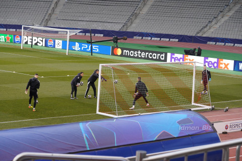 “Nyukasl”la oyundan əvvəl “Qarabağ”ın açıq məşqi baş tutub - FOTO/VİDEO