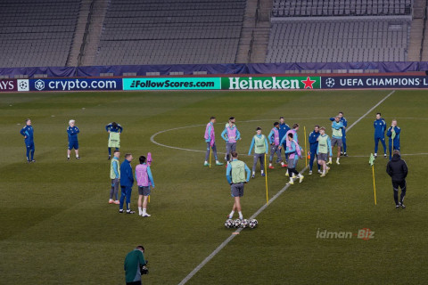 "Ньюкасл" провел заключительную тренировку перед матчем с "Карабахом" - ФОТО - ВИДЕО