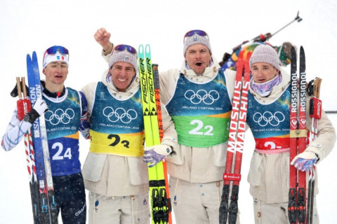 Сборная Франции по биатлону впервые в истории выиграла мужскую эстафету на Олимпиаде