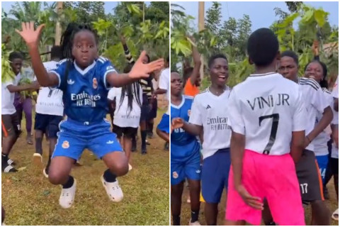 Afrika qitəsindən olan rəqs qrupu Vinisiusa dəstək nümayiş etdirdi - VİDEO