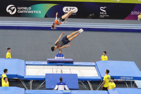 Baku hosts AGF Trophy World Cup stage in trampoline gymnastics - PHOTO