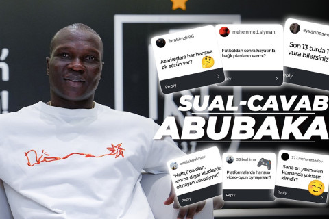 Венсан Абубакар рассказал, кого считает самым талантливым футболистом "Нефтчи", и ответил на вопросы болельщиков - ВИДЕО