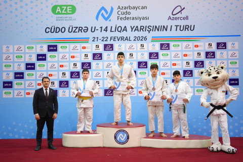 Cüdo üzrə U-14 Liqa yarışının ilk turu başa çatdı - FOTO