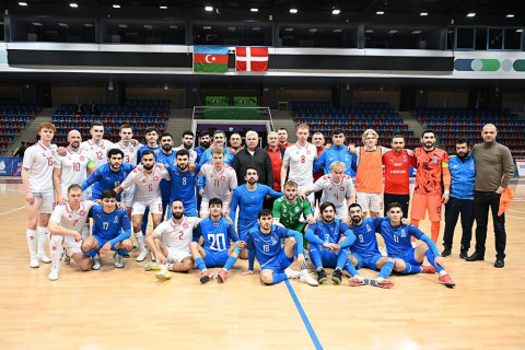 Сборная Азербайджана по футзалу проведет два товарищеских матча