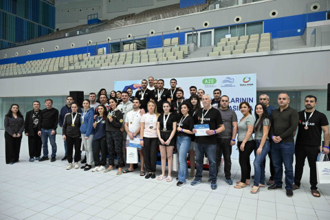 Dövlət qurumlarının əməkdaşları arasında üzgüçülük yarışı keçirilib - YENİLƏNİB + FOTO/VİDEO