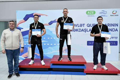 Dövlət qurumlarının əməkdaşları arasında üzgüçülük yarışı keçirilib - YENİLƏNİB + FOTO/VİDEO