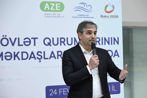 Dövlət qurumlarının əməkdaşları arasında üzgüçülük yarışı keçirilib - YENİLƏNİB + FOTO/VİDEO