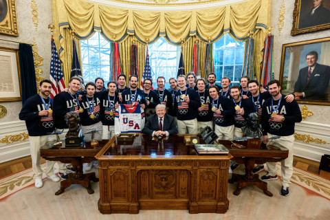 Trump welcomes Olympic ice hockey champions to White House after dramatic gold in Italy - PHOTO/VIDEO