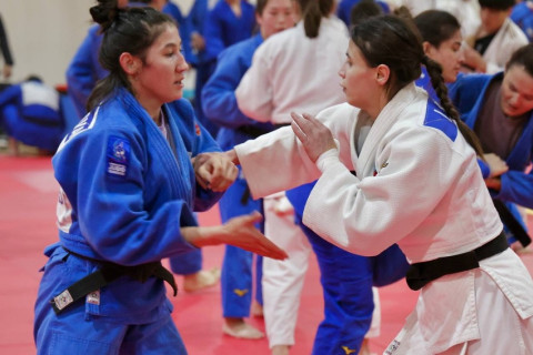 Azərbaycan cüdoçuları Özbəkistanda beynəlxalq təlim-məşq toplanışına qatılıblar - FOTO