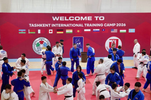Azərbaycan cüdoçuları Özbəkistanda beynəlxalq təlim-məşq toplanışına qatılıblar - FOTO