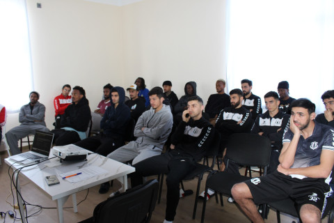 AFFA Hakimlər Komitəsi “Karvan-Yevlax”ın məşqçi və futbolçu heyəti üçün seminar təşkil edib - FOTO