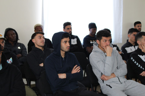 AFFA Hakimlər Komitəsi “Karvan-Yevlax”ın məşqçi və futbolçu heyəti üçün seminar təşkil edib - FOTO