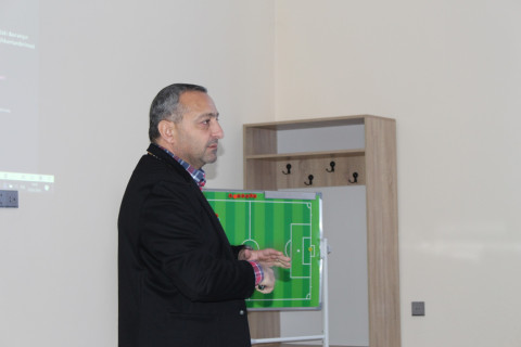 AFFA Hakimlər Komitəsi “Karvan-Yevlax”ın məşqçi və futbolçu heyəti üçün seminar təşkil edib - FOTO