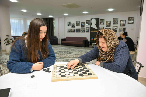 “İdman həftəsi” çərçivəsində ahıl şəxslər üçün dama yarışı keçirilib - FOTO