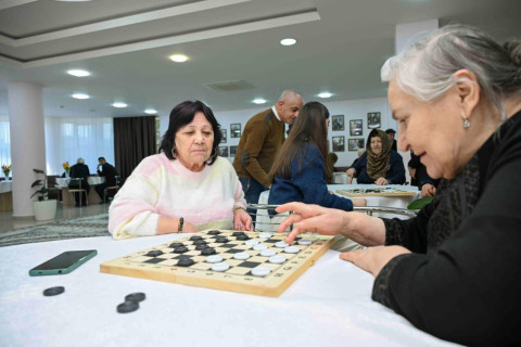 “İdman həftəsi” çərçivəsində ahıl şəxslər üçün dama yarışı keçirilib - FOTO