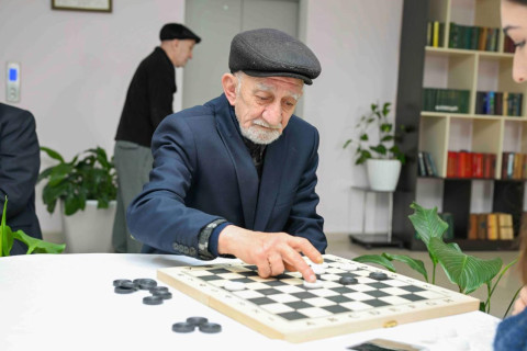 “İdman həftəsi” çərçivəsində ahıl şəxslər üçün dama yarışı keçirilib - FOTO