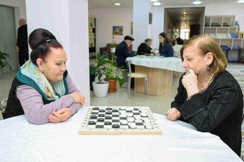 “İdman həftəsi” çərçivəsində ahıl şəxslər üçün dama yarışı keçirilib - FOTO