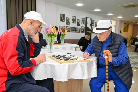 “İdman həftəsi” çərçivəsində ahıl şəxslər üçün dama yarışı keçirilib - FOTO