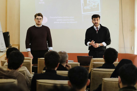 Futbolçular üçün danışılmış oyunlara qarşı maarifləndirmə sessiyası keçirilib - FOTO