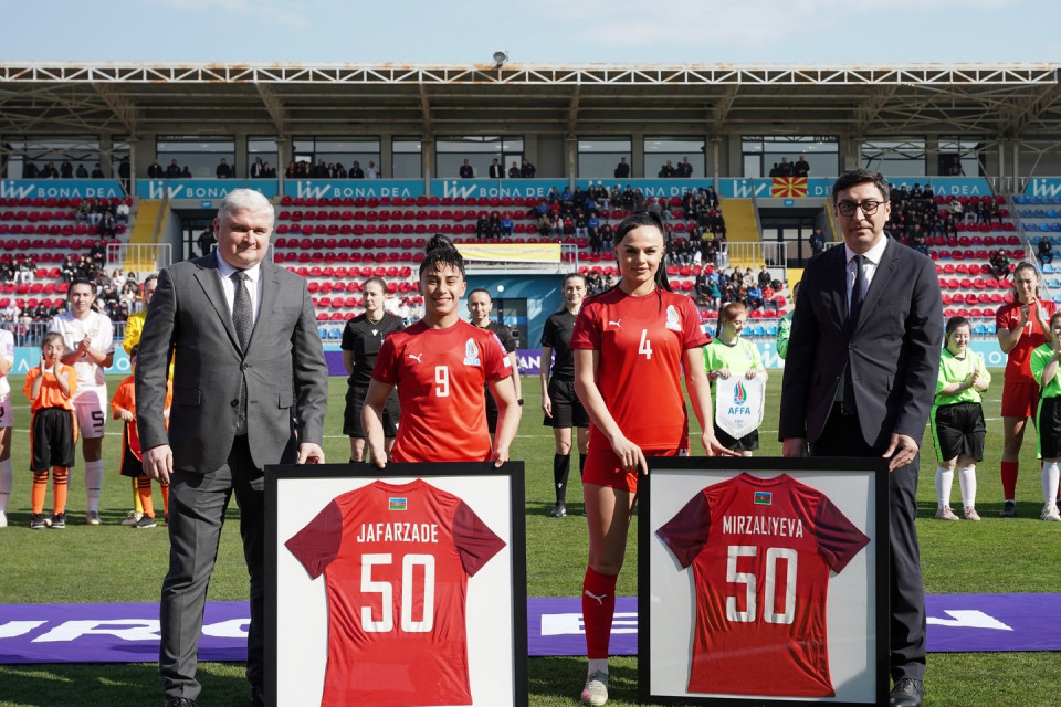 Sevinc Cəfərzadə və Nigar Mirzəliyeva millidə 50-ci oyunlarını keçirdilər