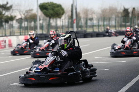 Diplomatlar arasında kartinq yarışı təşkil edilib - FOTO