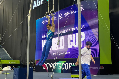 Азербайджанские гимнасты завершили выступление на Кубке мира в Баку - ФОТО/ВИДЕО