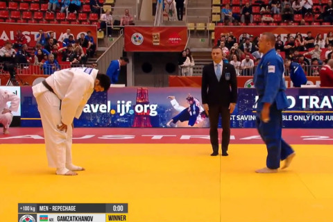 Camal Qamzatxanov bürünc medalın addımlığında: Yaponiyalı rəqiblə həlledici görüş - YENİLƏNİB + VİDEO