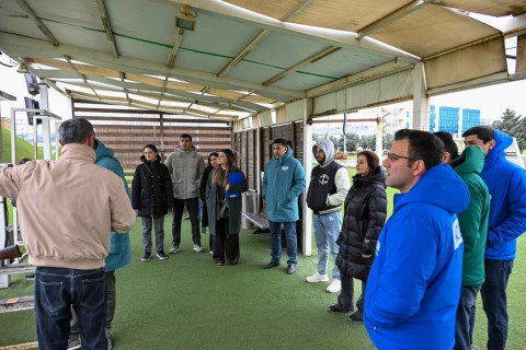 Среди сотрудников Министерства молодежи и спорта прошли соревнования по стендовой стрельбе - ФОТО