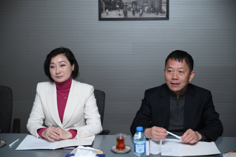 Çinin Hunan əyalətinin nümayəndə heyəti Azərbaycan İdman Akademiyasında olub - FOTO